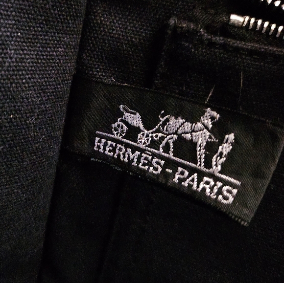 ❌SOLD❌ 🖤Hermes Canvas Tote Pm🖤 - Picture 10 of 13